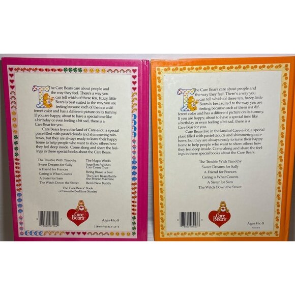 A Tale From The Care Bears Hardcover Books X2 Trouble W/Timothy Freeze Machine - Picture 3 of 11